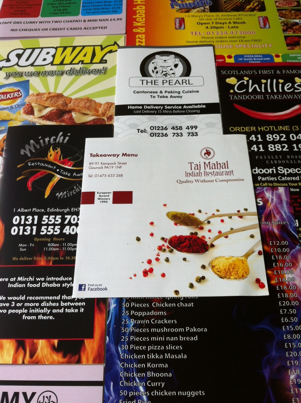 Menu Printing